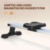 Roeiapparaat, opvouwbaar, stille aluminium frame, lcd monitor, 8 niveaus weerstand, zwart/zilver 9