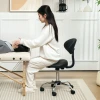 Rolkruk verstelbaar in hoogte met rugleuning draaikruk 83 98 cm werkkruk 360° draaibaar voor kantoor salon 2