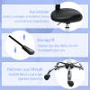 Rolkruk verstelbaar in hoogte met rugleuning draaikruk 83 98 cm werkkruk 360° draaibaar voor kantoor salon 7