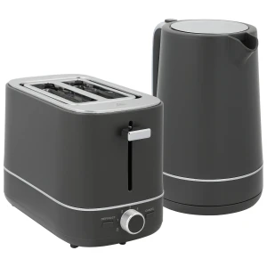 Set bestaande uit 1,7 l waterkoker en broodrooster met 6 bruiningsniveaus, grijs 1