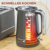 Set bestaande uit 1,7 l waterkoker en broodrooster met 6 bruiningsniveaus, grijs 5