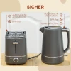 Set bestaande uit 1,7 l waterkoker en broodrooster met 6 bruiningsniveaus, grijs 8