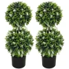 Set van 2 kunstplanten, uv bestendige kunstplant in bloempot, 70 cm kamerplant voor woonkamer, tuin 1