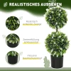 Set van 2 kunstplanten, uv bestendige kunstplant in bloempot, 70 cm kamerplant voor woonkamer, tuin 5