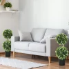 Set van 2 kunstplanten, uv bestendige kunstplant in bloempot, 70 cm kamerplant voor woonkamer, tuin 9