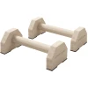 Sportnow push up bars in een set van 2, robuust & antislip, tot 120 kg, beukenhout, 30x13x10cm, natuur 1
