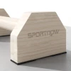 Sportnow push up bars in een set van 2, robuust & antislip, tot 120 kg, beukenhout, 30x13x10cm, natuur 10