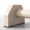 Sportnow push up bars in een set van 2, robuust & antislip, tot 120 kg, beukenhout, 30x13x10cm, natuur 8