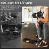 Sportnow verstelbare enkele dumbbell, 6/11/16/20 kg korte halter met opbergvak, met antislip handvatten, zwart 6