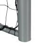 Sportnow weerbestendig voetbaldoel, stabiel metalen frame, scheurbestendig net, 160h x 240l x 85b cm, grijs 10