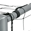 Sportnow weerbestendig voetbaldoel, stabiel metalen frame, scheurbestendig net, 160h x 240l x 85b cm, grijs 7