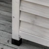 Tuinbox, weerbestendig, luchtdoorlatend, kussenbox, opbergbox, sparrenhout, grijs, 127 x 56 x 60 cm 10