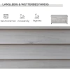 Tuinbox, weerbestendig, luchtdoorlatend, kussenbox, opbergbox, sparrenhout, grijs, 127 x 56 x 60 cm 5