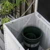 Tuinbox, weerbestendig, luchtdoorlatend, kussenbox, opbergbox, sparrenhout, grijs, 127 x 56 x 60 cm 9