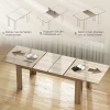 Uitschuifbare eettafel, uitbreidbaar van 180 naar 260 cm, voor 6 10 personen, hout 6