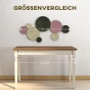 Wanddecoratie set in schijfontwerp, 8 metalen schijven, veelzijdig inzetbaar, meerkleurig 8