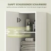 Wandgemonteerde badkamerkast, gelakte oppervlakte, 6 planken, mdf, wit 6