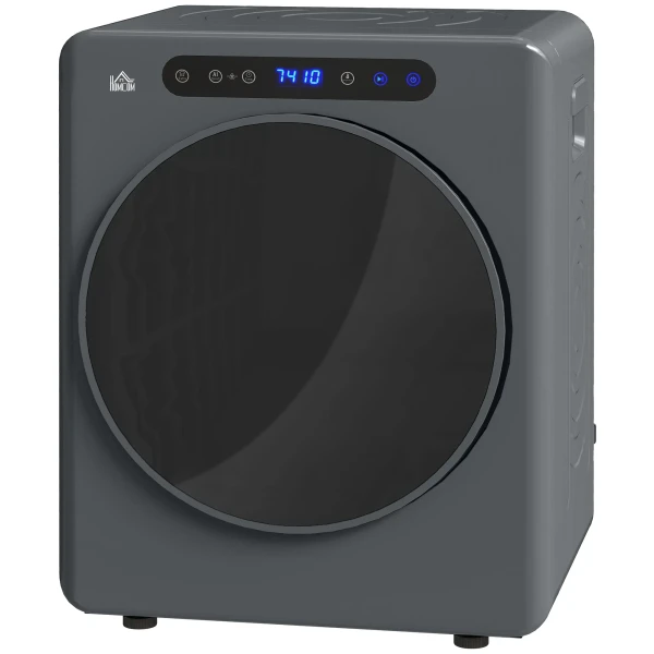 Wasdroger, 6 programma's, 40 60℃, 4 kg capaciteit, compact, touch bediening, grijs 1
