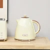 Waterkoker, 2200w, kijkvenster, filter, snelkoker, beige 10