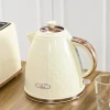 Waterkoker, 2200w, kijkvenster, filter, snelkoker, beige 2