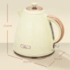 Waterkoker, 2200w, kijkvenster, filter, snelkoker, beige 4