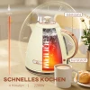 Waterkoker, 2200w, kijkvenster, filter, snelkoker, beige 5