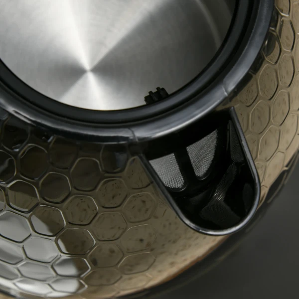 Waterkoker en broodrooster set, 1,7 l, verschillende modi, led indicatoren, zwart 10