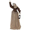 150 cm halloween decoratie halloween heks met led verlichting, geluidsfunctie verstelbare armen, hoofd 1