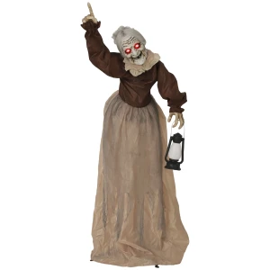 150 cm halloween decoratie halloween heks met led verlichting, geluidsfunctie verstelbare armen, hoofd 1