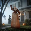 150 cm halloween decoratie halloween heks met led verlichting, geluidsfunctie verstelbare armen, hoofd 10