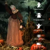 150 cm halloween decoratie halloween heks met led verlichting, geluidsfunctie verstelbare armen, hoofd 7