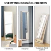 160 x 50 cm volledige lichaamsspiegel, veelzijdig te gebruiken, rechthoekig ontwerp met frame, wit 6