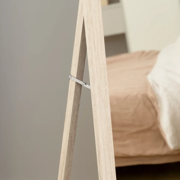 160 x 50 cm volledige lichaamsspiegel, veelzijdig te gebruiken, rechthoekig ontwerp met frame, wit 9