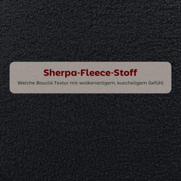 2 delige set barkrukken met gestoffeerde zitting en voetensteun, fleece hoes, metalen frame, zwart 6