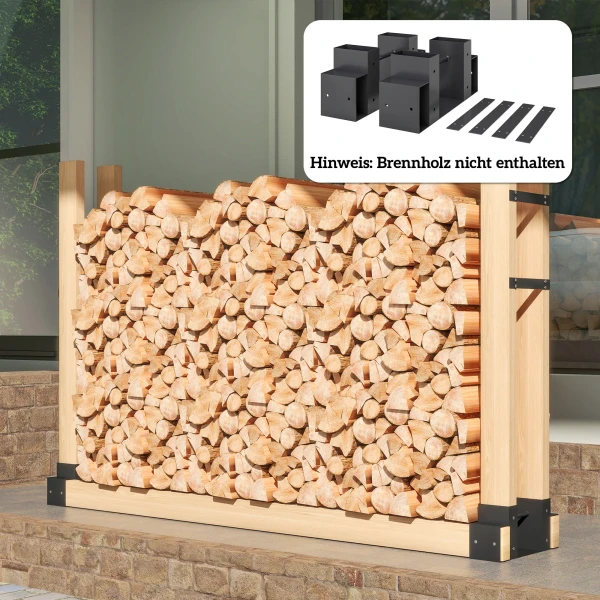 2 delige set haardhoutrek voor binnen 33,5 x 10 x 15,5cm brandhoutrek met verstelbare lengte metaal zwart 10