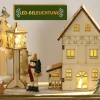 Adventskalender om te vullen 24 lades vakken kerstkalender met led lichten natuurhout 36 x 9 x 52 cm 5