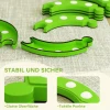 Aiyaplay balanceerbalken, 6 gebogen segmenten, sensorische verhogingen, 50 kg draagvermogen, groen 6
