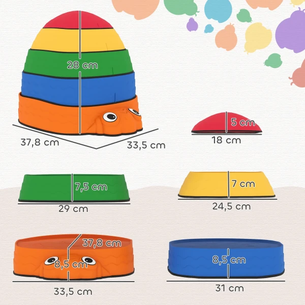 Aiyaplay balansstenen voor kinderen 5 stuks antislip stapelbaar 2 8 jaar voor binnen buiten 4