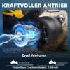 Aiyaplay elektrisch kindervoertuig, omgekeerd driewieler design, batterij aangedreven, mp3 speler, claxon, 2 snelheden, led lampen, 3 8 jaar, geel 5