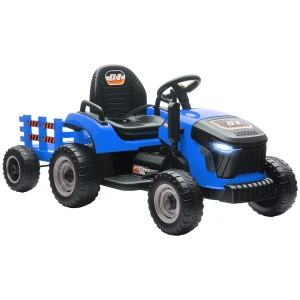 Aiyaplay elektrische kindtractor, opzit tractor met afstandsbediening, zachte start, voor kinderen van 3 8 jaar, blauw 1
