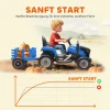 Aiyaplay elektrische kindtractor, opzit tractor met afstandsbediening, zachte start, voor kinderen van 3 8 jaar, blauw 8
