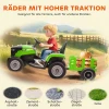 Aiyaplay elektrische kindtractor, opzit tractor met afstandsbediening, zachte start, voor kinderen van 3 8 jaar, groen 10