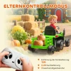 Aiyaplay elektrische kindtractor, opzit tractor met afstandsbediening, zachte start, voor kinderen van 3 8 jaar, groen 7