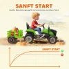 Aiyaplay elektrische kindtractor, opzit tractor met afstandsbediening, zachte start, voor kinderen van 3 8 jaar, groen 8