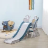 Aiyaplay glijbaan voor kinderen van 1,5 tot 3 jaar, raketontwerp, stickerset, blauw, 157 x 46,5 x 80 cm 9