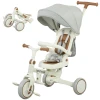 Aiyaplay kinder driewieler, omvormbare baby buggy, 5 in 1 ontwerp, afneembare duwstang, verstelbaar, veiligheidsgordel, opbergtas, 1 3 jaar, crèmewit 1
