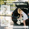 Aiyaplay kinder driewieler, omvormbare baby buggy, 5 in 1 ontwerp, afneembare duwstang, verstelbaar, veiligheidsgordel, opbergtas, 1 3 jaar, crèmewit 9