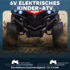 Aiyaplay kinder quad elektrisch 6v kinderquad met vooruit , achteruitfunctie, muziek, led koplampen rood 5