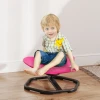 Aiyaplay sensorische draaistoel voor kinderen, vlinder vorm, bevordert balans en coördinatie, kunststof, metaal, roze 2