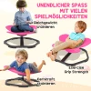 Aiyaplay sensorische draaistoel voor kinderen, vlinder vorm, bevordert balans en coördinatie, kunststof, metaal, roze 7